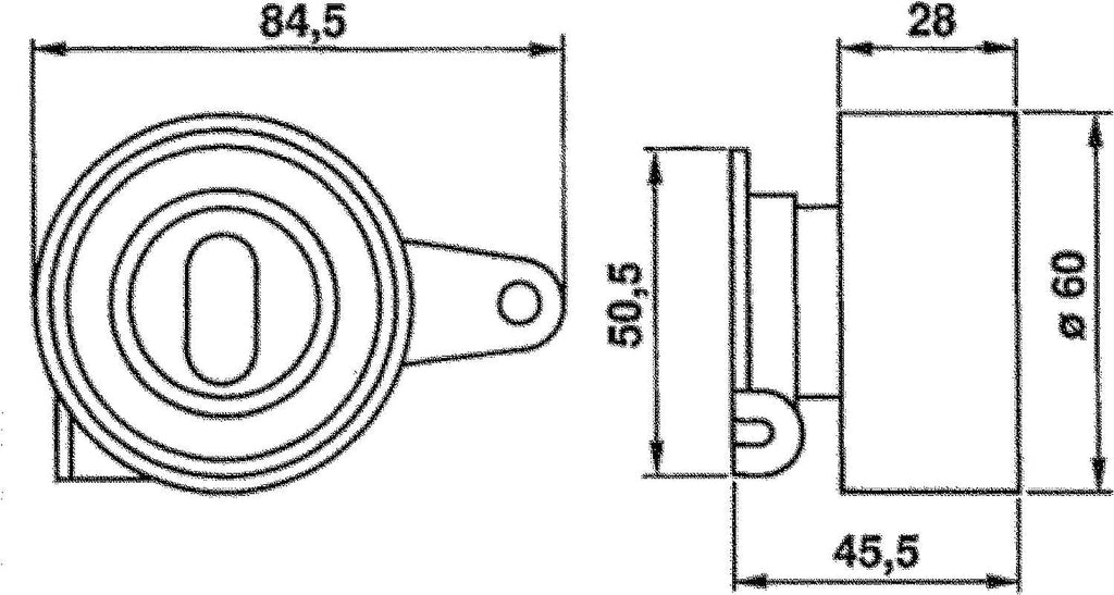 Gold T41018 Manual Timing Belt Tensioner