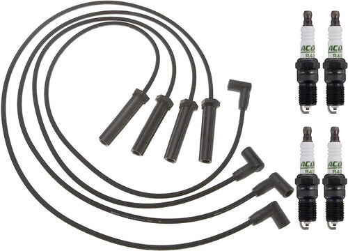 Professional Ignition Wire Set & 4 Spark Plugs Kit for S10 Sonoma 2.2 L4