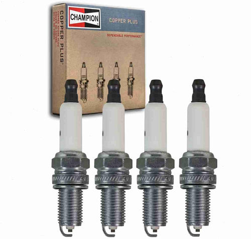 4 Pc Champion Copper plus Spark Plugs Compatible with Chevrolet Spark 1.2L L4 2013-2018