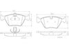 Brembo Front Disc Brake Pad Set for 1997-1998 528I (P06022N)