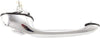 Front Exterior Door Handle Compatible with 2001-2010 Chrysler PT Cruiser All Chrome, Plastic, Set of 2, Driver and Passenger Side