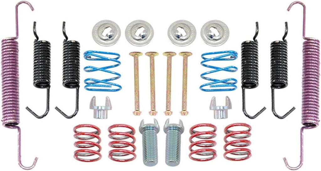 Professional 18K1142 Rear Parking Brake Hardware Kit with Springs, Pins, Retainers, and Hardware
