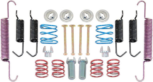 Professional 18K1142 Rear Parking Brake Hardware Kit with Springs, Pins, Retainers, and Hardware