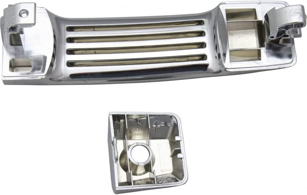 for Nissan Titan Exterior Door Handle Front, Driver Side Chrome (2004-2015) | with Key Hole| Trim:All Submodels