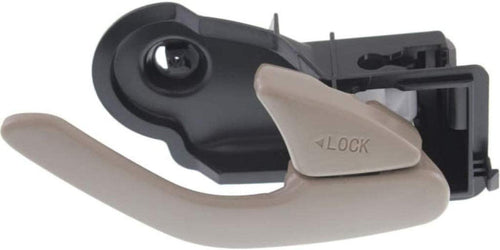 For Mazda Tribute Interior Door Handle Front or Rear, Passenger Side Beige (2001-2006) | with Door Lock Button| Trim:All Submodels