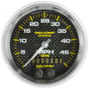 3-3/8 in. GPS SPEEDOMETER 0-50 MPH MARINE CARBON FIBER - greatparts