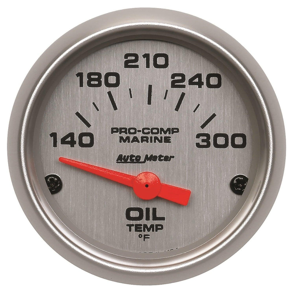 2-1/16 in. OIL TEMPERATURE 140-340 Fahrenheit MARINE SILVER ULTRA-LITE - greatparts