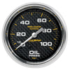 2-5/8 in. OIL PRESSURE 0-100 PSI MARINE CARBON FIBER - greatparts