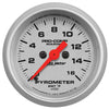 2-1/16 in. PYROMETER 0-1600 Fahrenheit MARINE SILVER ULTRA-LITE - greatparts