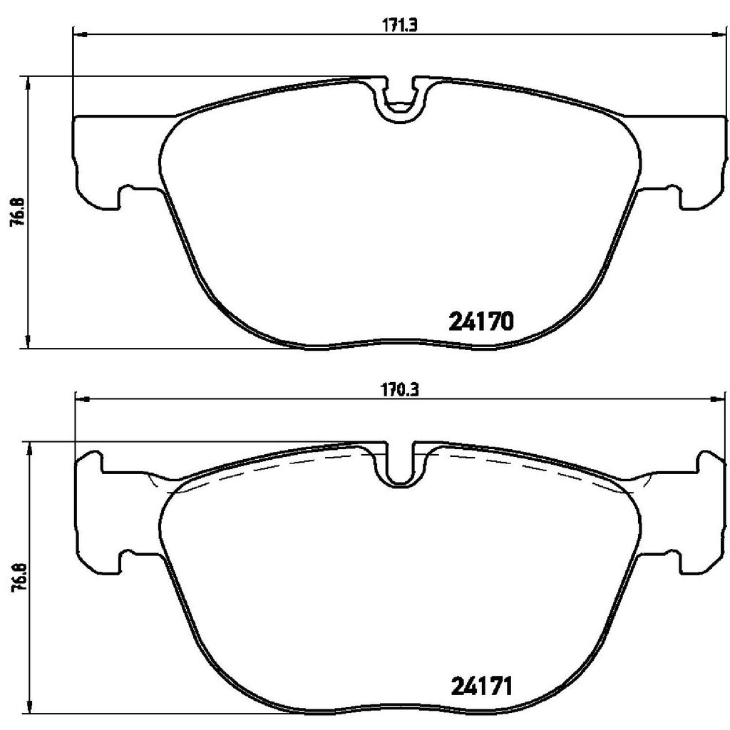 Brembo Front Disc Brake Pad Set for BMW (P06049)