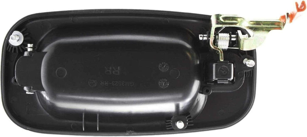 Front and Rear Door Handle Compatible with 2004-2006 Chevrolet Silverado 1500/GMC Sierra 1500 outside Set of 4 Textured Black Fits 2007 Classic Passenger and Driver Side