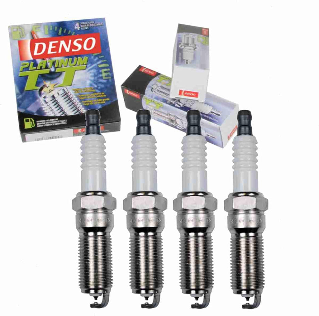 4 Pc DENSO Platinum TT Spark Plugs Compatible with Mazda 5 2.3L 2.5L L4 2008-2015