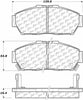 Centric Front Disc Brake Pad for Integra, Civic (105.06170)