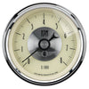 3-3/8 in. IN-DASH TACHOMETER 0-8000 RPM PRESTIGE ANTIQUE IVORY - greatparts
