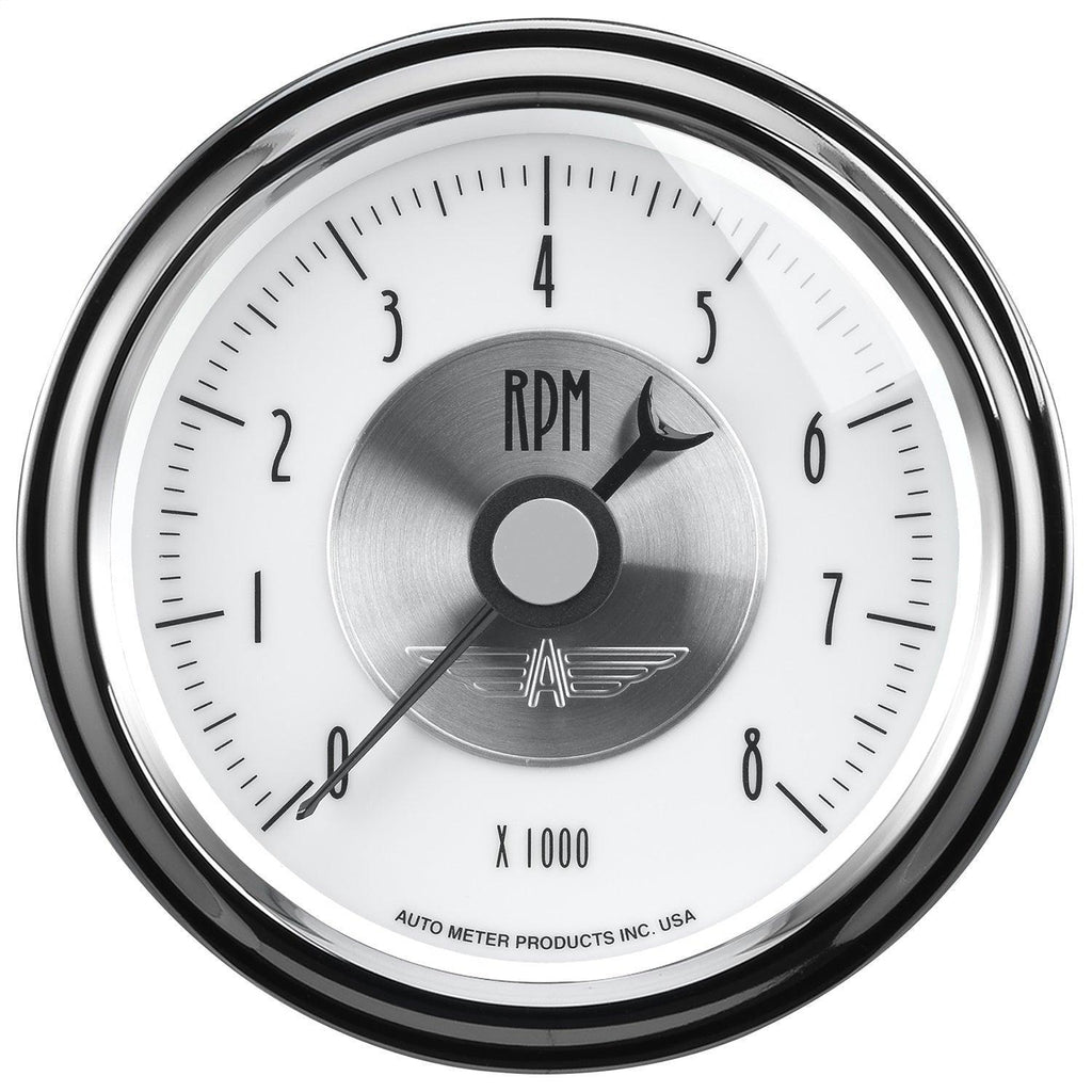 3-3/8 in. IN-DASH TACHOMETER 0-8000 RPM PRESTIGE PEARL - greatparts