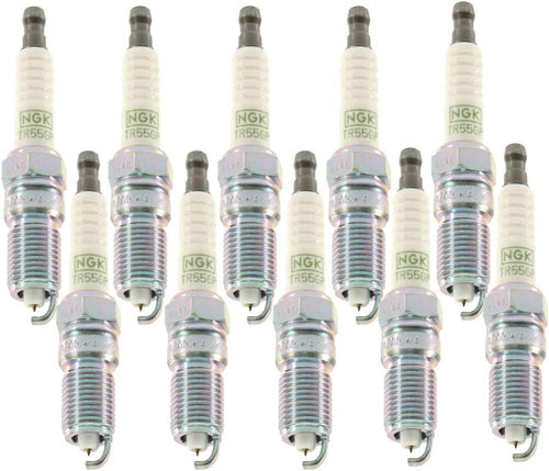 NGK Set of 10 G-Power Platinum Spark Plugs Trapezoid for Ford 6.8L V10