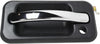 for Hummer H2 Exterior Door Handle Front, Driver Side Black Bezel with Chrome Lever 2003-2009 | with Key Hole | Trim: Base | HU1310101 | 25845866