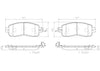 Brembo Front Disc Brake Pad Set for Altima, LEAF (P56104N)