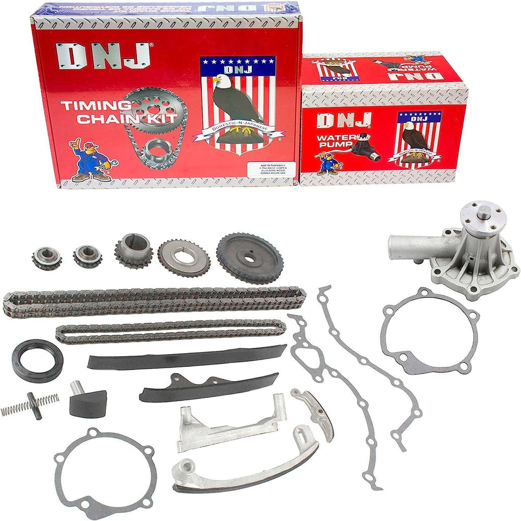 DNJ TK101WP TIMING KIT with WATER PUMP for 81-89 CHRYSLER, MAZDA, MITSUBISHI / L4 / 2.6L / 156 SOHC 8V G54B, G54BT