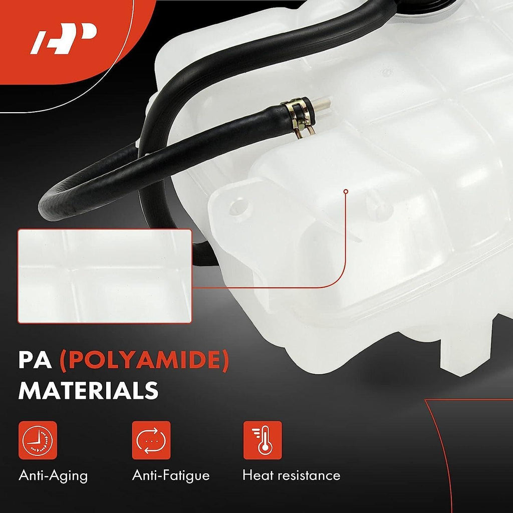 A-Premium Engine Coolant Overflow Recovery Reservoir Tank [With Cap & Tubing] Compatible with Jeep Libert KJ 2002-2007, V6 3.7L, Replace for # 603-319, 52079848AA, 52079788AD, 52079788AE