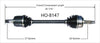 HO-8147 CV Axle Shaft