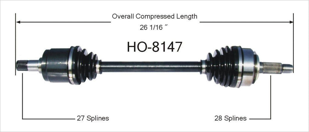 HO-8147 CV Axle Shaft