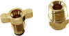 Coolingmaster All Brass Fits Universal Radiator Drain Cocks Plug Petcock, NPT 1/4