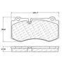 Centric Front Disc Brake Pad for Mercedes-Benz (102.12230)