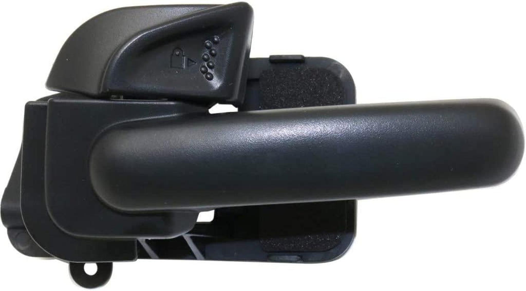 for Ford Explorer Interior Door Handle Rear, Driver Side Textured Black (2002-2005) | with Door Lock Button| Trim:All Submodels