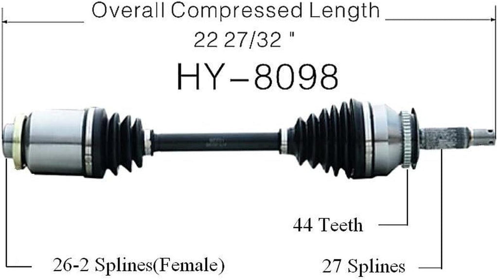 HY-8098 CV Axle Shaft