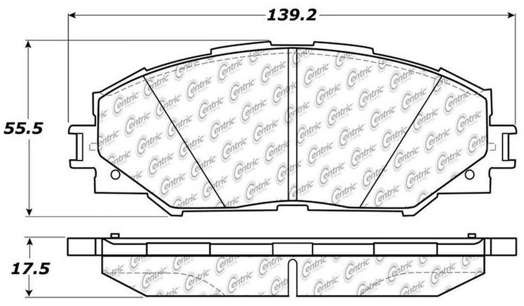 Front Disc Brake Pad for Corolla, RAV4, Prius V, Xb, Xd, Matrix+More (106.12100)