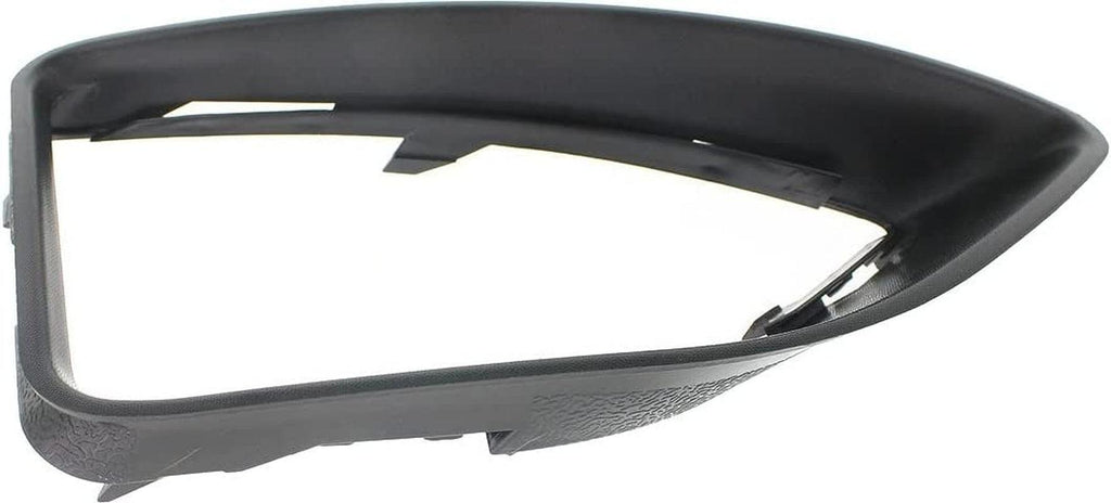 Front Fog Lamp Molding Compatible with 2010-2012 Ford Fusion Set of 2 Passenger and Driver Side Textured Black S/SE Models