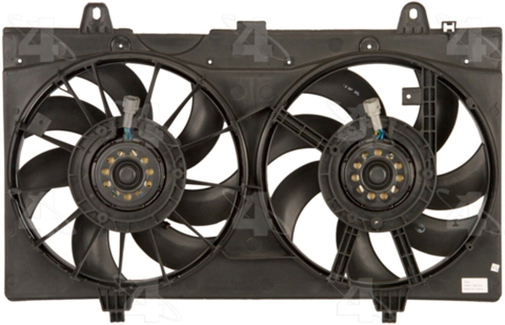 Four Seasons Dual Radiator and Condenser Fan Assembly for 07-12 Sentra 76148