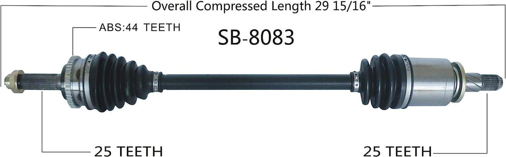 SB-8083 CV Axle