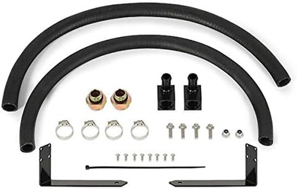 MMTC-DMAX-11SL Transmission Cooler Compatible with Chevrolet/Gmc Duramax 6.6 LML 2011-2014 Silver