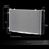 OEM-RA-2424 1-Row OE Style Bolt-On Aluminum Core Radiator Compatible with 99-04 Volvo C70, 99-00 S70 / V70 AT, 23-1/4" W X 15-1/4" H X 1-5/8" D, 1-7/16" Inlet, 1-7/16" Outlet