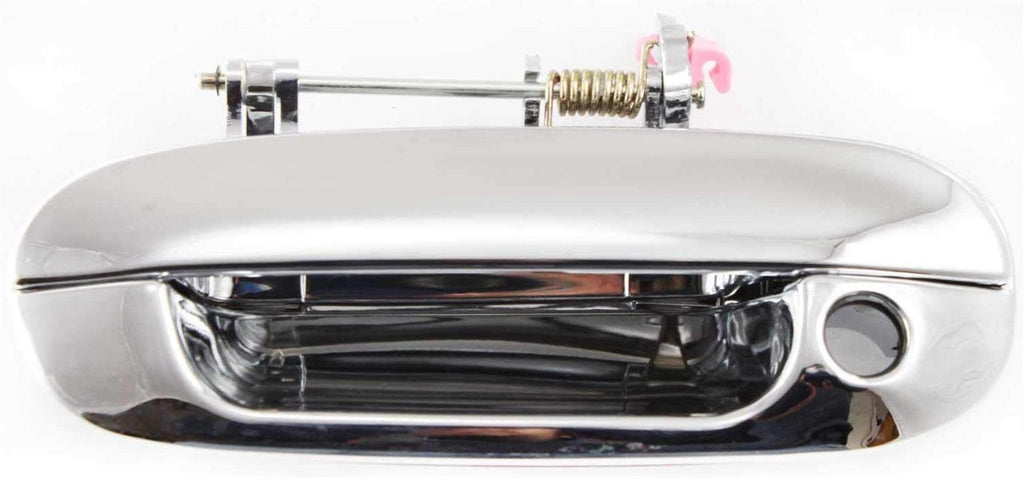 Front Exterior Door Handle Compatible with 2002-2009 Chevrolet Trailblazer/Gmc Envoy and 2002-2004 Oldsmobile Bravada All Chrome, Set of 2, Driver and Passenger Side