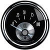 2028 Prestige Black 2-1/16" 0-100 PSI Oil Pressure Gauge