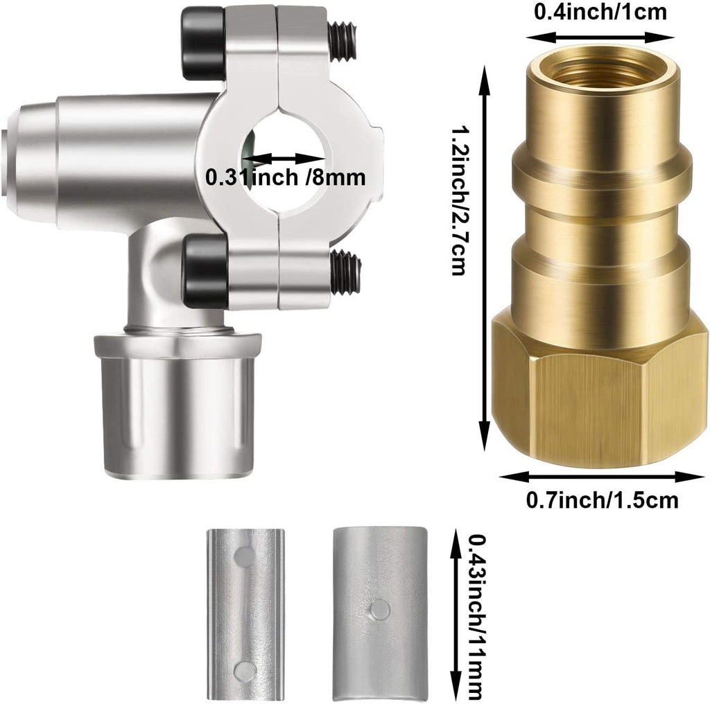 Bullet Piercing Valve Kit with Dust Cap Converts R12 to R134A Fit 7/16 Inch Low Side Port BPV-31 Bullet Piercing Tap Valve Compatible with AP4502525, BPV31D, GPV14, GPV31, GPV38, GPV56, MPV31