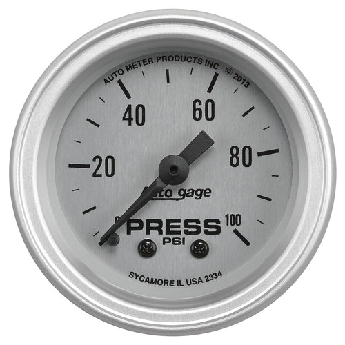 2-1/16 in. OIL PRESSURE 0-100 PSI AUTO GAGE - greatparts