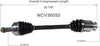 NCV36050 CV Axle Shaft Assembly for Select 2013-15 Honda Crosstour - Front Right (Passenger Side)