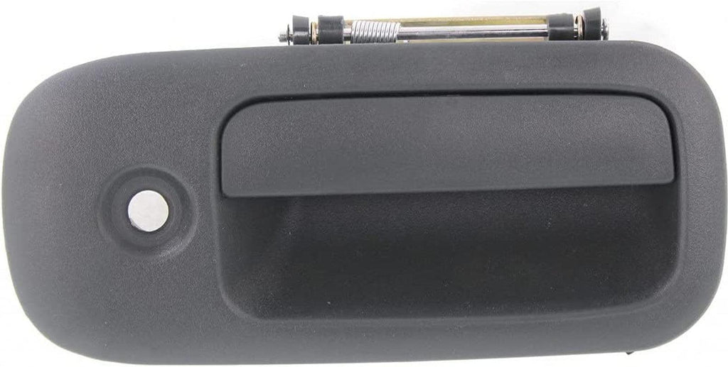 for Chevy Express 3500 Exterior Door Handle Front Passenger Side Textured Gray 1996-2002 | with Key Hole | Trim: Base/Ls | GM1311145 | 15167640