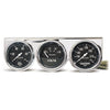 GAUGE CONSOLE OILP/WTMP/VOLT 2-5/8 in. 100 PSI/280 Fahrenheit/16V BLK DIAL CHROME BZL AG - greatparts