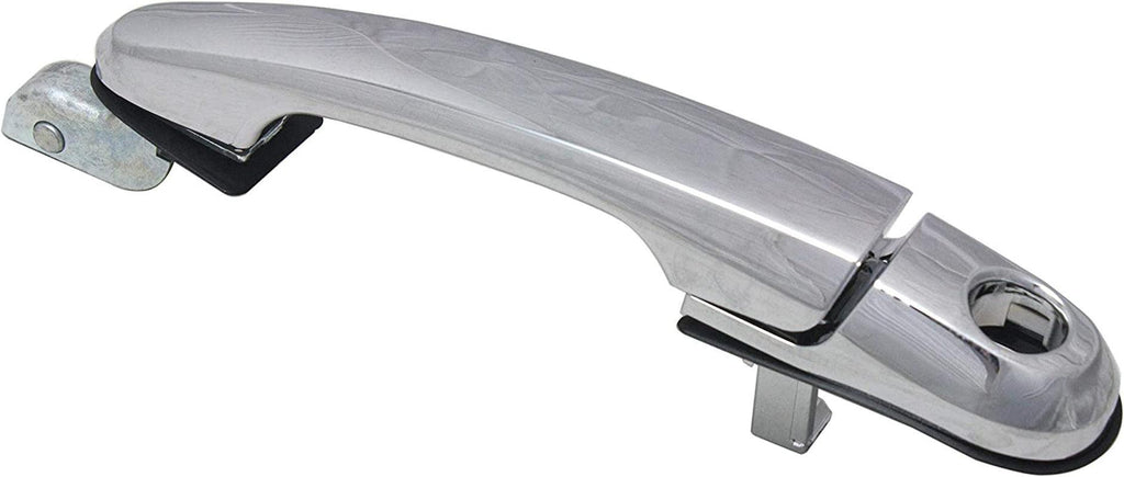 Front and Rear Exterior Door Handle Set of 4 Compatible with 2005-2009 Hyundai Tucson Chrome Driver and Passenger Side