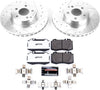 K7771-26 Front Z26 Carbon Fiber Brake Pads with Drilled & Slotted Brake Rotors Kit