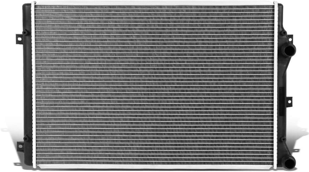 OEM-RA-13212 1-Row OE Style Aluminum Cooling Radiator Compatible with 08-16 Jetta / 09-15 Quattro Not Fit Diesel Models 25-9/16" W X 17-9/16" H X 1-1/4" D, 1-1/4" Inlet, 1-1/4" Outlet