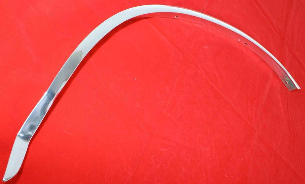 Front, Driver and Passenger Side Fender Trim Set of 2 Compatible with 1987-1996 Ford F-150, 1987-1996 F-250, 1987-1997 F-350 & 1987-1991 Bronco Chrome