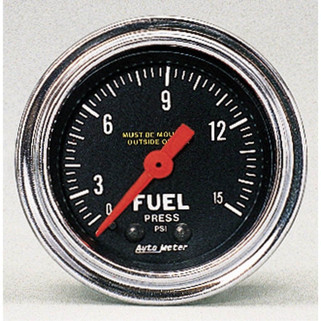 2-1/16 in. FUEL PRESSURE 0-15 PSI TRADITIONAL CHROME - greatparts