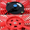 RAF-12-RD+FMK-X2 2Pcs 12" Inch Electric Radiator Cooling Fan Kit (Red)