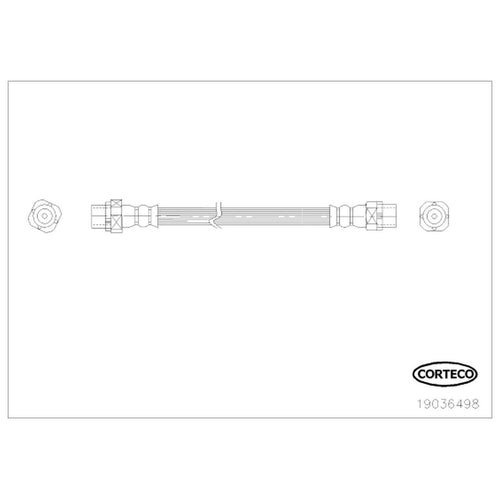 Corteco Brake Hydraulic Hose for BMW 19036498